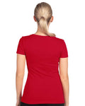 Next Level 1540 Women's Ideal V-Neck T-Shirt - Red - model back