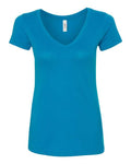 Next Level 1540 Women's Ideal V-Neck T-Shirt - Turquoise - flat front