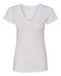 Next Level 1540 Women's Ideal V-Neck T-Shirt - White - flat front