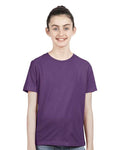 Next Level 3310 Youth Cotton T-Shirt - Purple Rush - model front