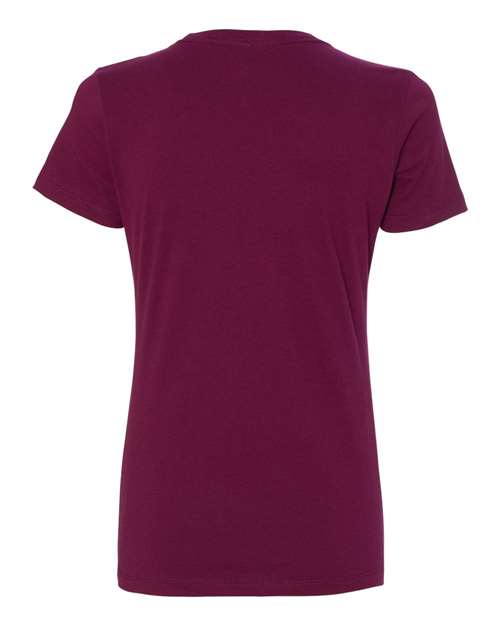 Next Level 3900 Women’s Cotton T-Shirt - Maroon - back