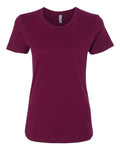 Next Level 3900 Women’s Cotton T-Shirt - Maroon - front