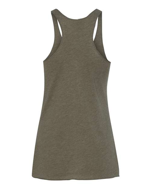 Next Level 6733 Women’s Triblend Racerback Tank - Military Green - back