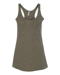 Next Level 6733 Women’s Triblend Racerback Tank - Military Green - front