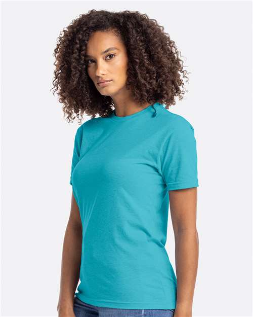 Next Level 6210 CVC T-Shirt - Bondi Blue - model side