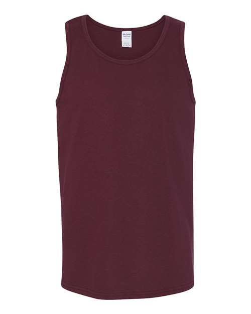 Gildan 5200 Unisex Heavy Cotton Tank Top - Maroon - front