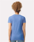 Gildan 64000L Women's Softstyle T-Shirt - Heather Royal - model back