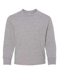 Jerzees 29BLR Youth Dri-Power Long Sleeve 50/50 T-Shirt - Athletic Heather - front