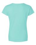 LAT 3507 Women's Fine Jersey V-Neck Tee - Chill - back