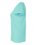 LAT 3507 Women's Fine Jersey V-Neck Tee - Chill - side