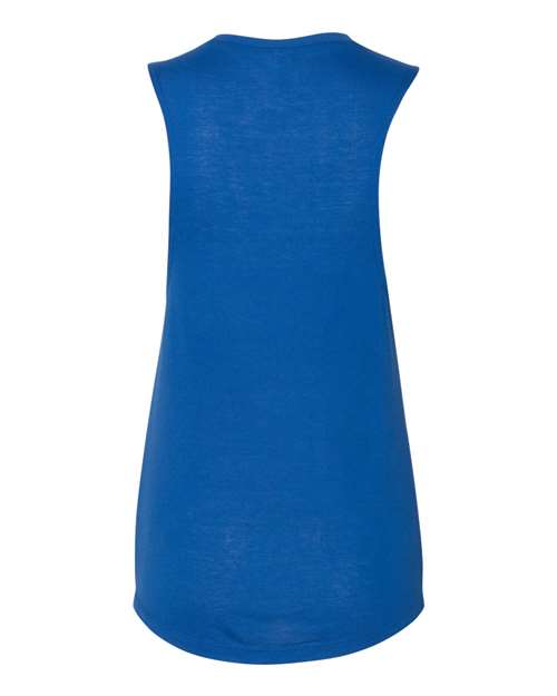 BELLA + CANVAS 8803 Women's Flowy Scoop Muscle Tank - True Royal - back