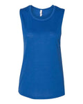BELLA + CANVAS 8803 Women's Flowy Scoop Muscle Tank - True Royal - front