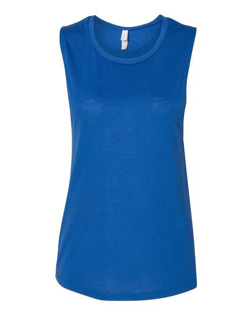 BELLA + CANVAS 8803 Women's Flowy Scoop Muscle Tank - True Royal - front