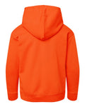 LAT 2296 Youth Hoodie Sweatshirt - Orange - back