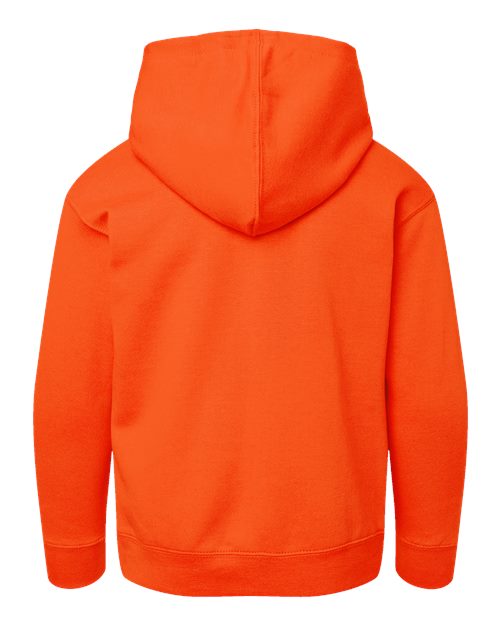 LAT 2296 Youth Hoodie Sweatshirt - Orange - back