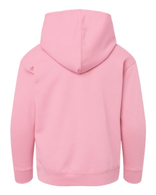 LAT 2296 Youth Hoodie Sweatshirt - Pink - back