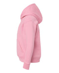 LAT 2296 Youth Hoodie Sweatshirt - Pink - side