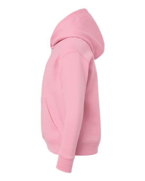LAT 2296 Youth Hoodie Sweatshirt - Pink - side