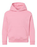 LAT 2296 Youth Hoodie Sweatshirt - Pink - front