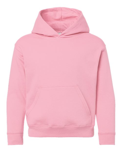 LAT 2296 Youth Hoodie Sweatshirt - Pink - front