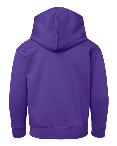 LAT 2296 Youth Hoodie Sweatshirt - Purple - back