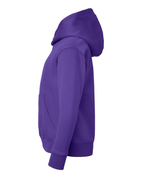 LAT 2296 Youth Hoodie Sweatshirt - Purple - side