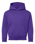 LAT 2296 Youth Hoodie Sweatshirt - Purple - front
