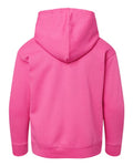 LAT 2296 Youth Hoodie Sweatshirt - Raspberry - back