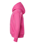 LAT 2296 Youth Hoodie Sweatshirt - Raspberry - side