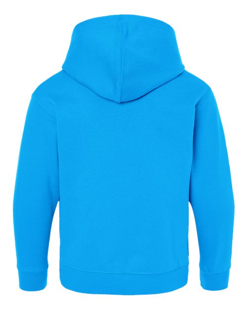 LAT 2296 Youth Hoodie Sweatshirt - Turquoise - back