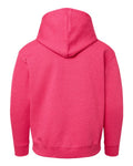 LAT 2296 Youth Hoodie Sweatshirt - Vintage Hot Pink - back