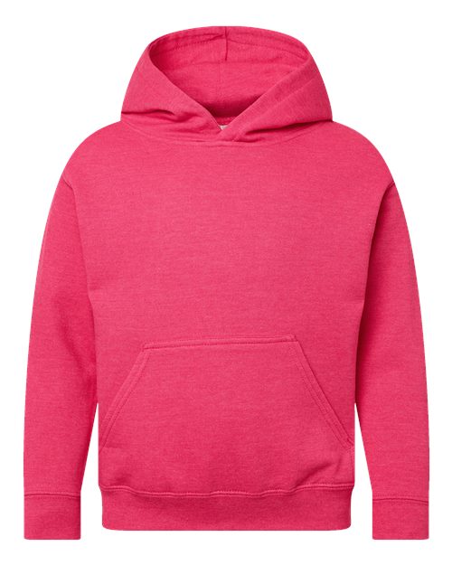 LAT 2296 Youth Hoodie Sweatshirt - Vintage Hot Pink - front