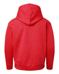 LAT 2296 Youth Hoodie Sweatshirt - Vintage Red - back