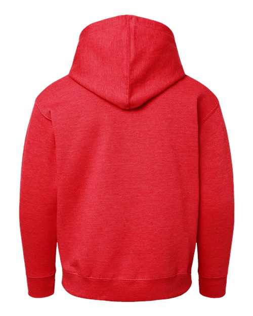 LAT 2296 Youth Hoodie Sweatshirt - Vintage Red - back