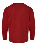 LAT 6201 Youth Fine Jersey Long Sleeve Tee - Garnet - back