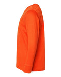 LAT 6201 Youth Fine Jersey Long Sleeve Tee - Orange - side