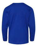 LAT 6201 Youth Fine Jersey Long Sleeve Tee - Royal - back