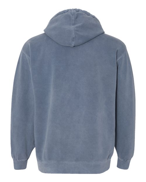 Comfort Colors 1567 Garment-Dyed Hooded Sweatshirt - Blue Jean - back