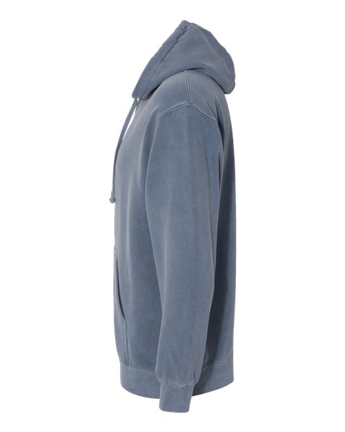Comfort Colors 1567 Garment-Dyed Hooded Sweatshirt - Blue Jean - side