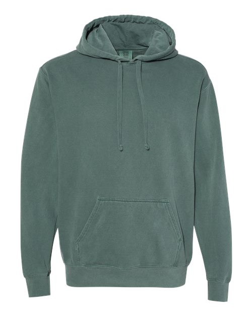Comfort Colors 1567 Garment-Dyed Hooded Sweatshirt - Blue Spruce - front