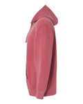 Comfort Colors 1567 Garment-Dyed Hooded Sweatshirt - Crimson - side
