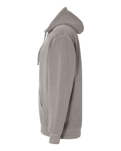 Comfort Colors 1567 Garment-Dyed Hooded Sweatshirt - Grey - side