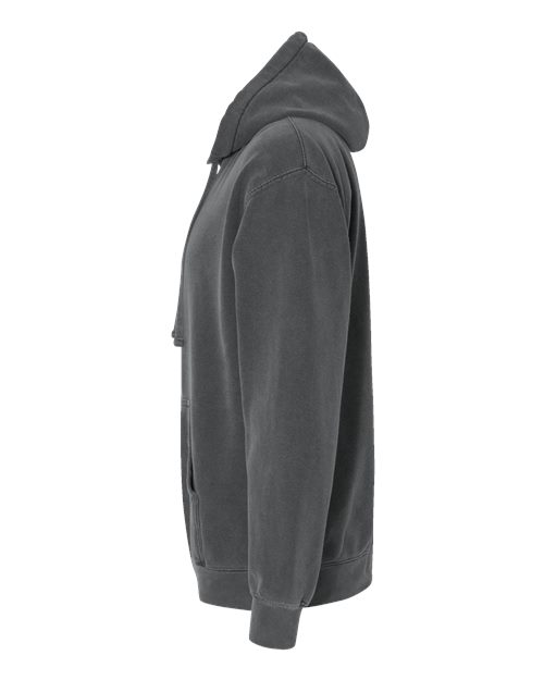 Comfort Colors 1567 Garment-Dyed Hooded Sweatshirt - Pepper - side