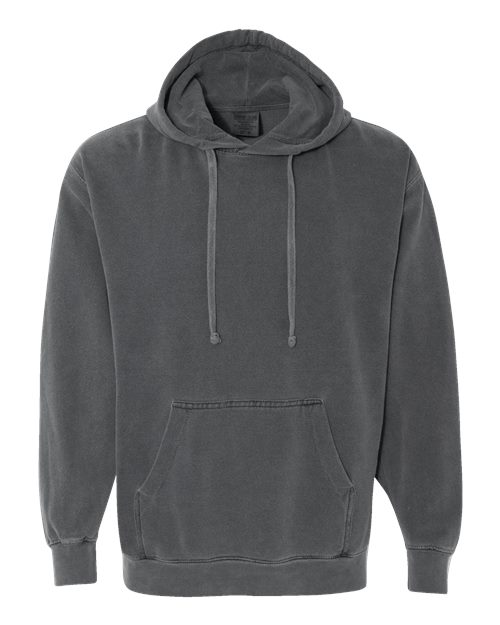 Comfort Colors 1567 Garment-Dyed Hooded Sweatshirt - Pepper - front