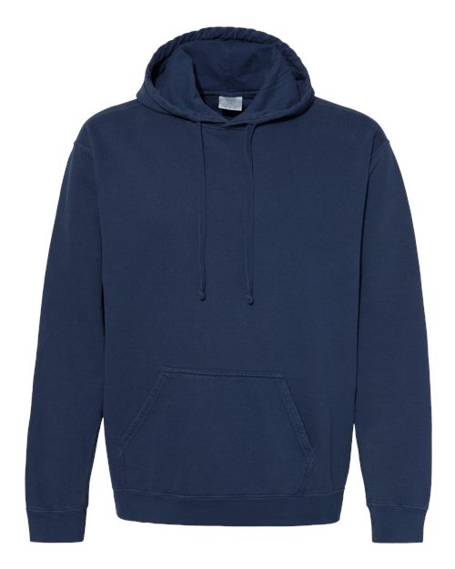 Comfort Colors 1567 Garment-Dyed Hooded Sweatshirt - True Navy - front