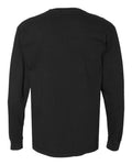 Comfort Colors 6014 Garment-Dyed Heavyweight Long Sleeve T-Shirt - Black - back