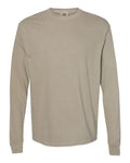 Comfort Colors 6014 Garment-Dyed Heavyweight Long Sleeve T-Shirt - Sandstone - front