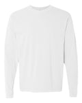 Comfort Colors 6014 Garment-Dyed Heavyweight Long Sleeve T-Shirt - White - front