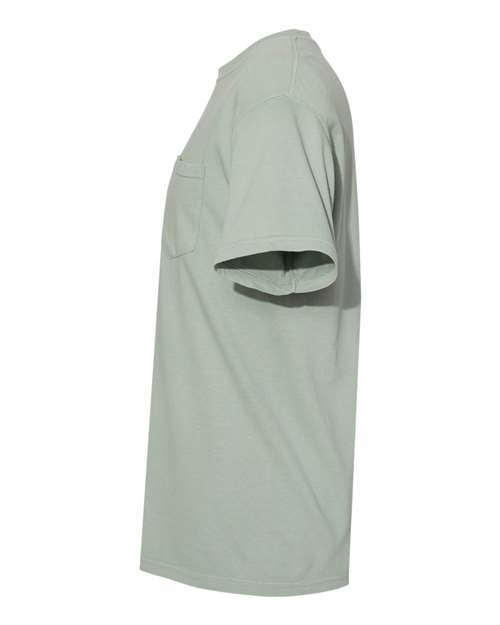 Comfort Colors 6030 Unisex Garment-Dyed Heavyweight Pocket T-Shirt - Bay - side