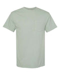 Comfort Colors 6030 Unisex Garment-Dyed Heavyweight Pocket T-Shirt - Bay - front